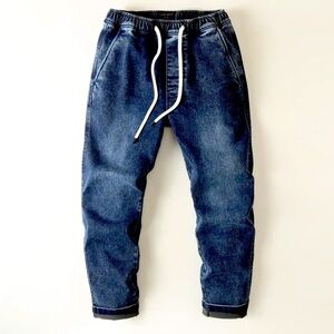 J.Crew Indigo Striped beachy Jogger Pants Size Small